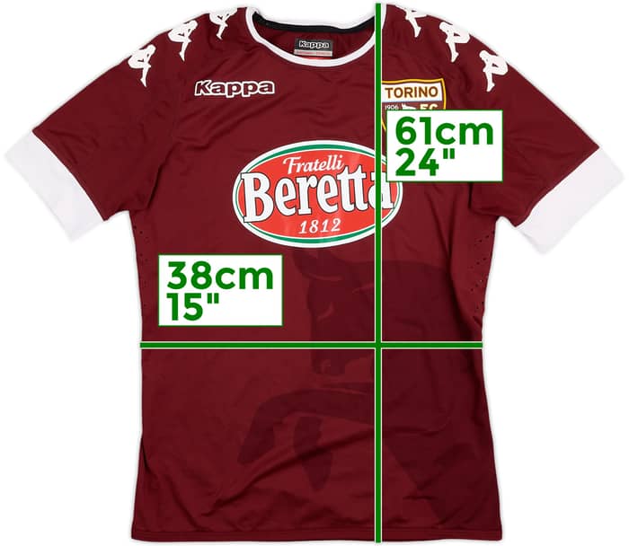2016-17 Torino Home Shirt #15 - 8/10 - (L.Boys)