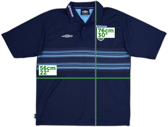 2002-04 England Umbro Polo Shirt - 8/10 - (L)