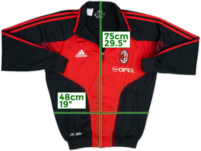 2004-05 AC Milan adidas Track Jacket - 7/10 - (M)