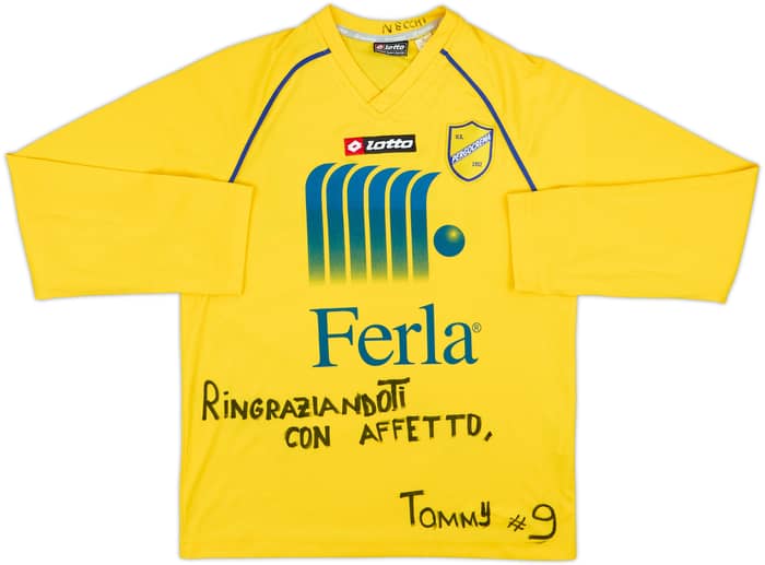 2009-10 Pergocrema Lotto Training L/S Shirt - 3/10 - (XL.Boys)