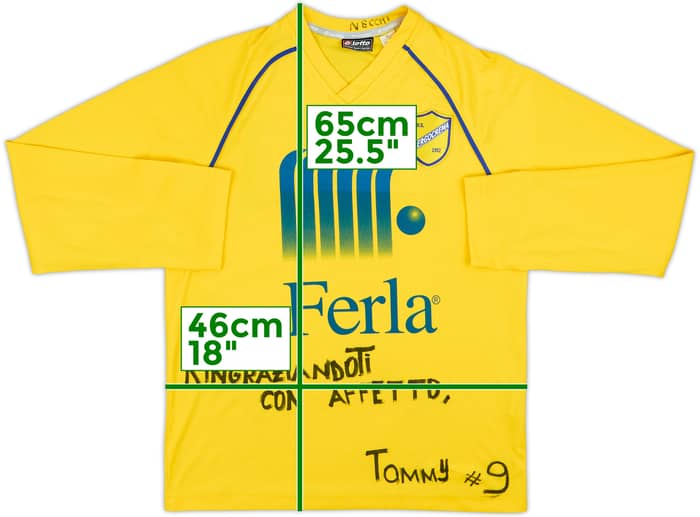 2009-10 Pergocrema Lotto Training L/S Shirt - 3/10 - (XL.Boys)