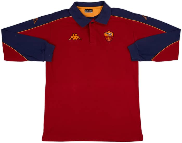 2002-03 Roma Kappa Polo L/S Shirt - 8/10 - (XL)