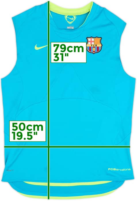 2007-08 Barcelona Nike Training Vest - 8/10 - (L)