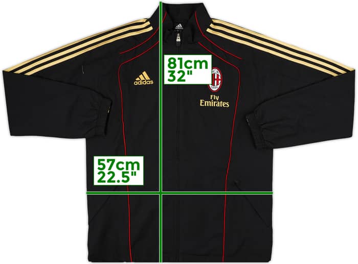 2010-11 AC Milan adidas Track Jacket - 8/10 - (M/L)