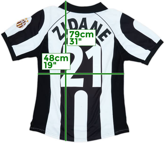 1997-98 Juventus Centenary Home Shirt Zidane #21 - 5/10 - (L)