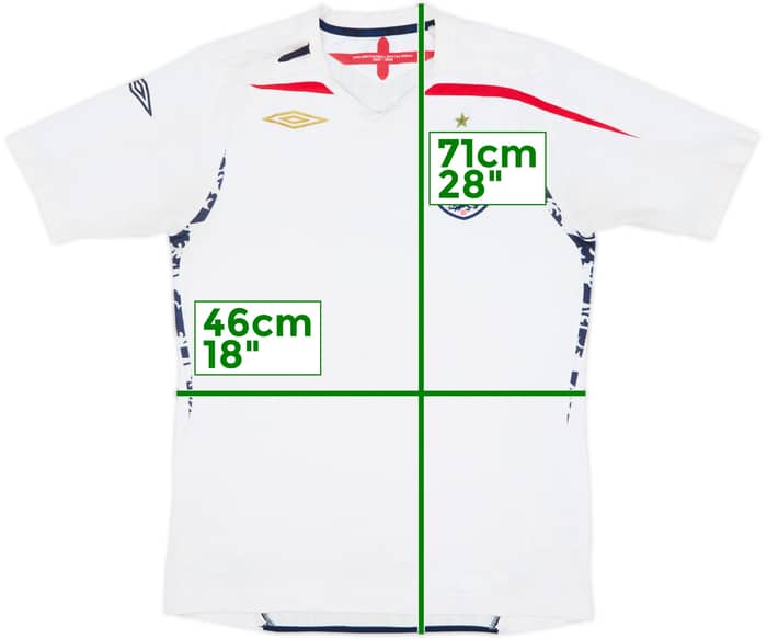 2007-09 England Home Shirt - 5/10 - (M)