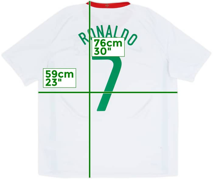 2008-10 Portugal Away Shirt Ronaldo #7 - 8/10 - (XL)