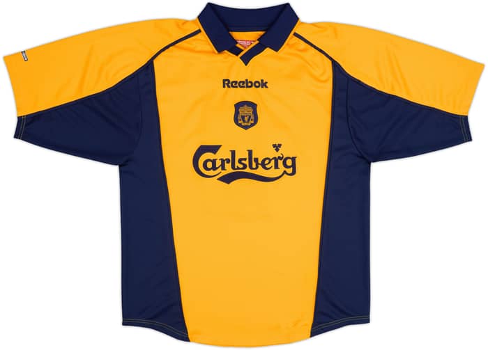 2000-02 Liverpool Away Shirt Berger #15 - 8/10 - (M)