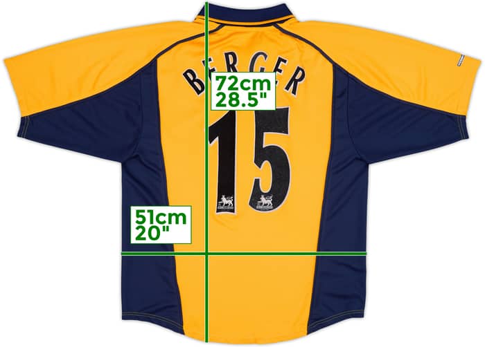 2000-02 Liverpool Away Shirt Berger #15 - 8/10 - (M)