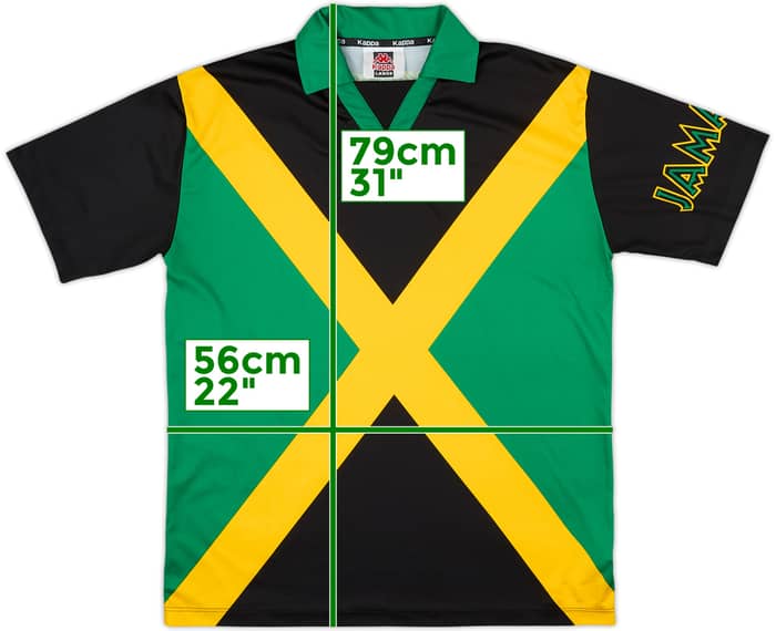 1998-00 Jamaica Kappa Training Shirt - 8/10 - (L)
