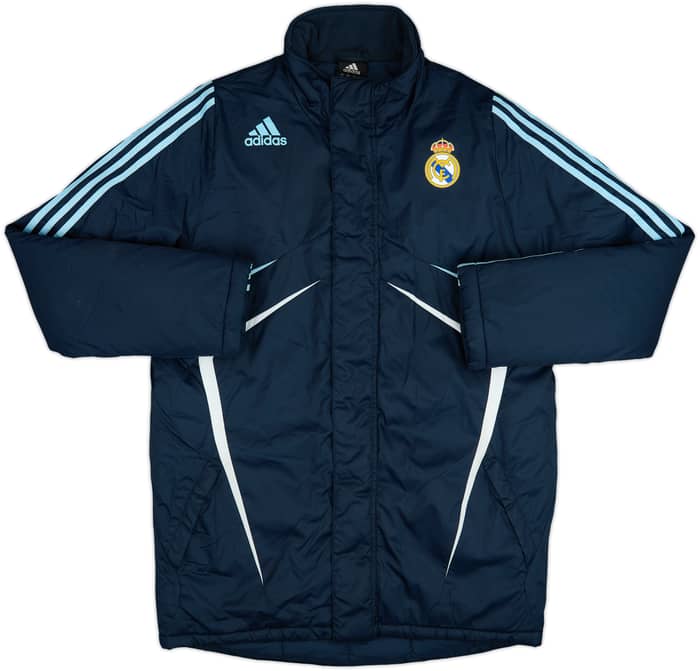 2007-08 Real Madrid adidas Padded Bench Coat - 8/10 - (M)
