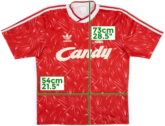 1989-91 Liverpool Home Shirt - 6/10 - (M/L)