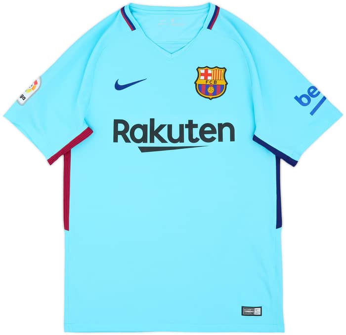 2017-18 Barcelona Away Shirt Suarez #9 - 8/10 - (S)