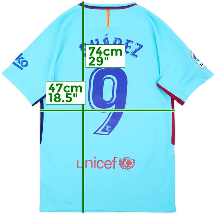 2017-18 Barcelona Away Shirt Suarez #9 - 8/10 - (S)