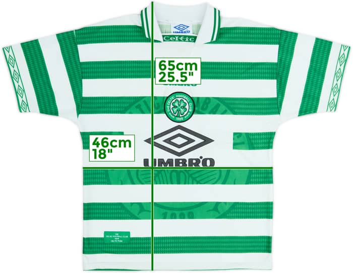 1997-99 Celtic Home Shirt - 8/10 - (L.Boys)
