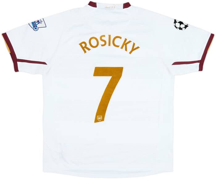 2007-08 Arsenal Away Shirt Rosicky #7 - 9/10 - (L)