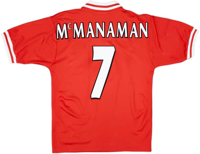 1996-98 Liverpool Home Shirt McManaman #7 - 7/10 - (S)