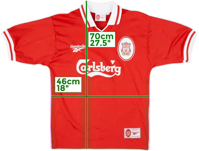 1996-98 Liverpool Home Shirt McManaman #7 - 7/10 - (S)