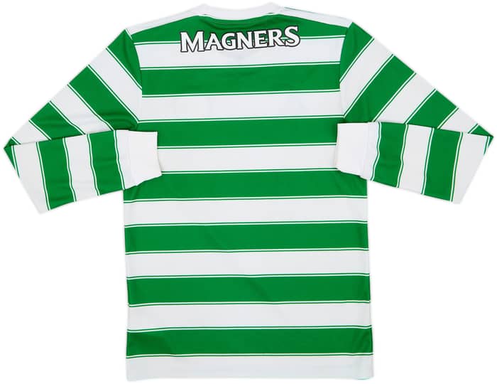 2021-22 Celtic Home L/S Shirt - 9/10 - (S)