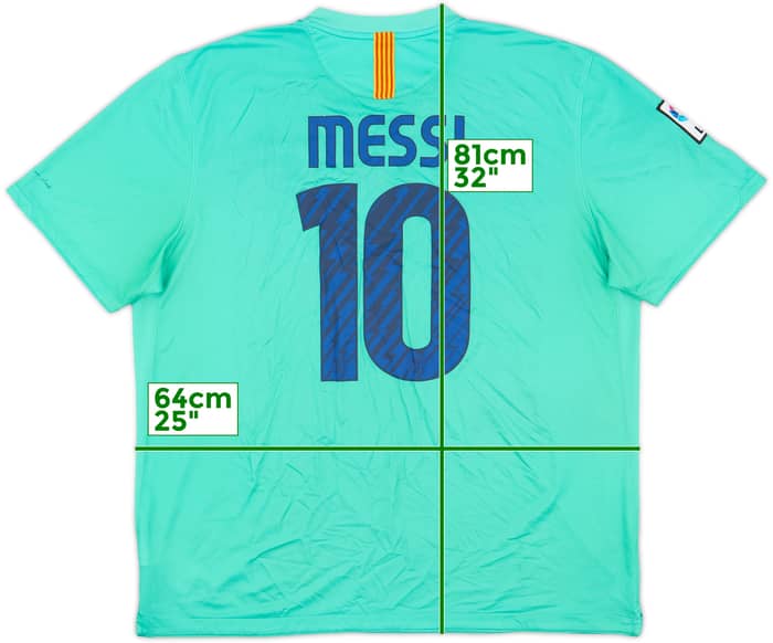 2010-11 Barcelona Away Shirt Messi #10 - 5/10 - (XXL)