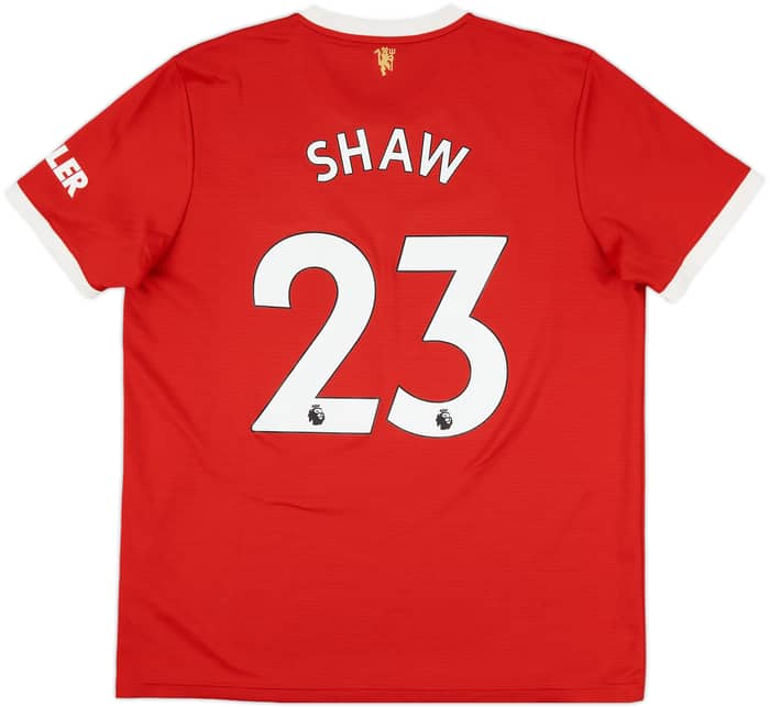 2021-22 Manchester United Home Shirt Shaw #23 - 8/10 - (XL)