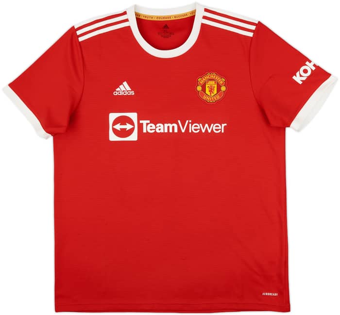 2021-22 Manchester United Home Shirt Shaw #23 - 8/10 - (XL)