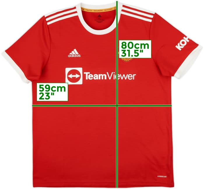 2021-22 Manchester United Home Shirt Shaw #23 - 8/10 - (XL)