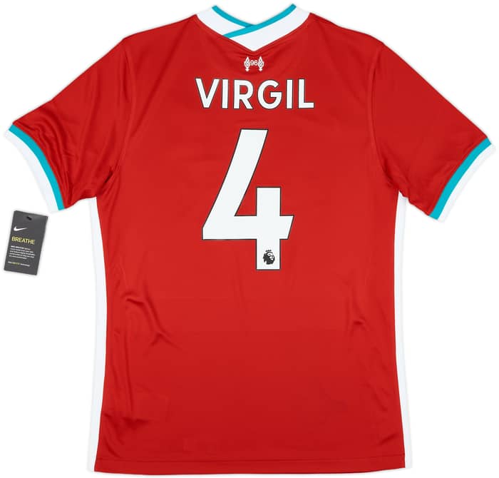 2020-21 Liverpool Home Shirt Virgil #4 (M)