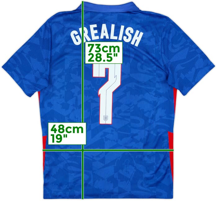 2020-21 England Away Shirt Grealish #7 - 10/10 - (M)