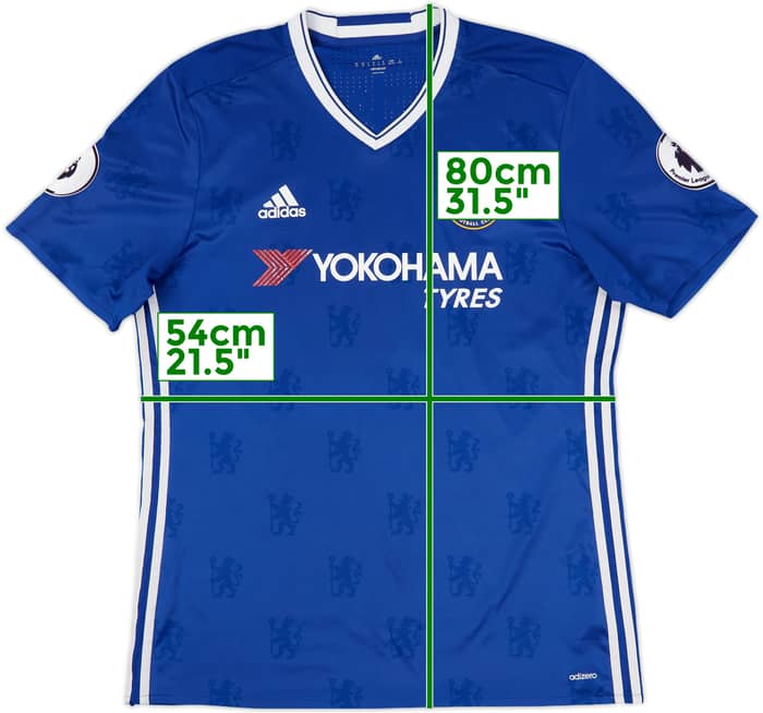 2016-17 Chelsea Authentic Home Shirt Hazard #10 - 6/10 - (XL)
