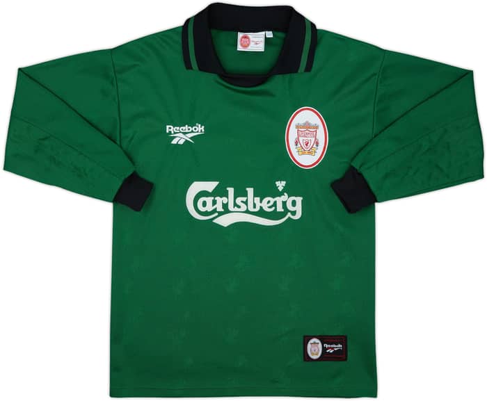 1996-97 Liverpool GK Shirt James #1 - 8/10 - (S)
