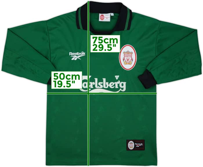 1996-97 Liverpool GK Shirt James #1 - 8/10 - (S)