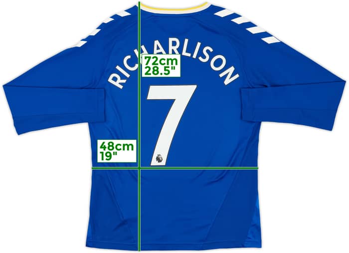 2021-22 Everton Home L/S Shirt Richarlison #7 - 8/10 - (M)
