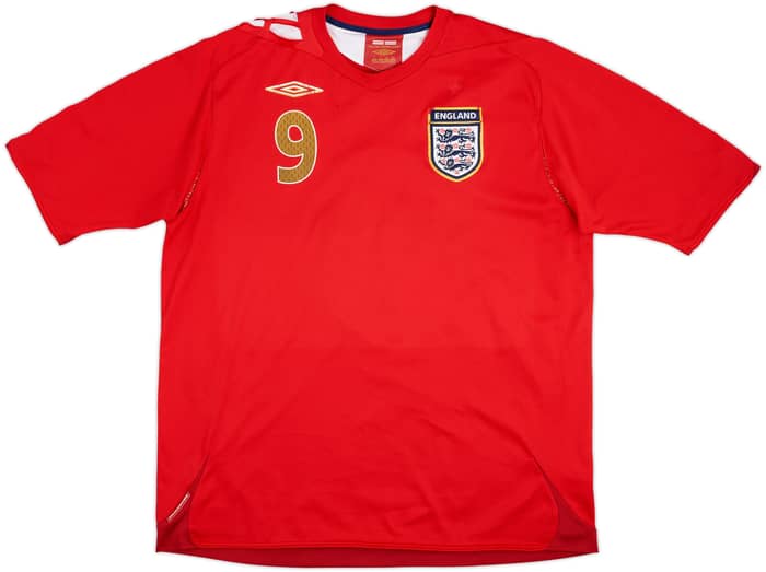 2006-08 England Away Shirt Rooney #9 - 4/10 - (XL)
