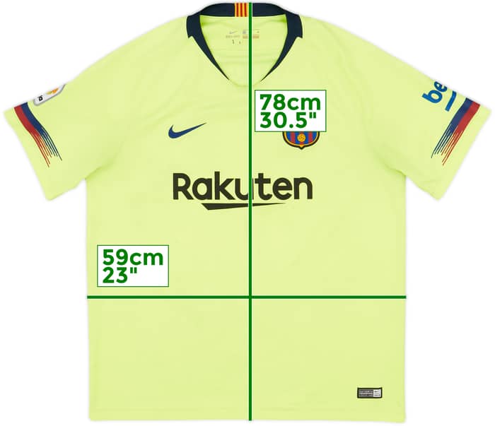 2018-19 Barcelona Away Shirt Messi #10 - 7/10 - (XL)