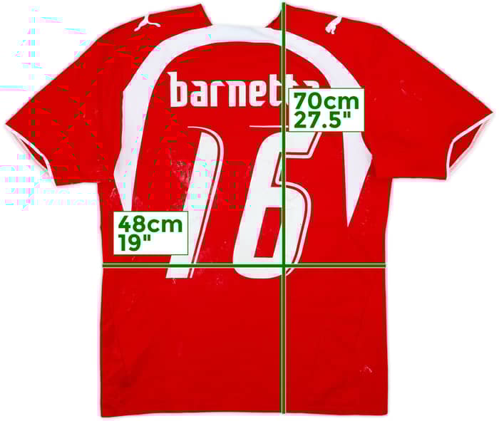 2006-08 Switzerland Home Shirt Barnetta #16 - 6/10 - (M)
