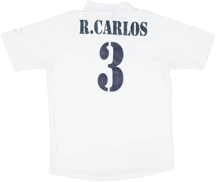 2001 Real Madrid Home Shirt R.Carlos #3 - 6/10 - (M)