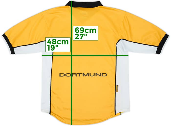 1998-00 Borussia Dortmund Home Shirt - 7/10 - (XL.Boys)
