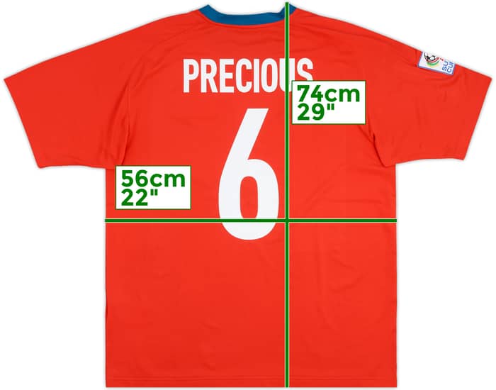 2008 Singapore Basic Home Shirt Precious #6 - 9/10 - (L)