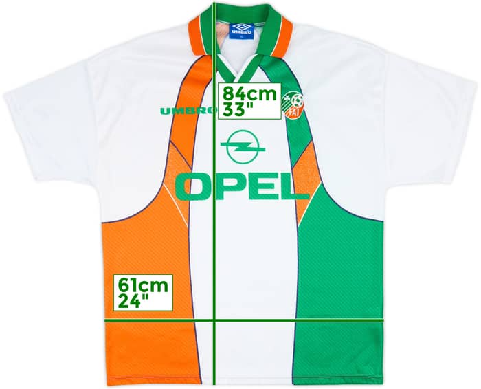 1994-96 Ireland Away Shirt - 5/10 - (XL)