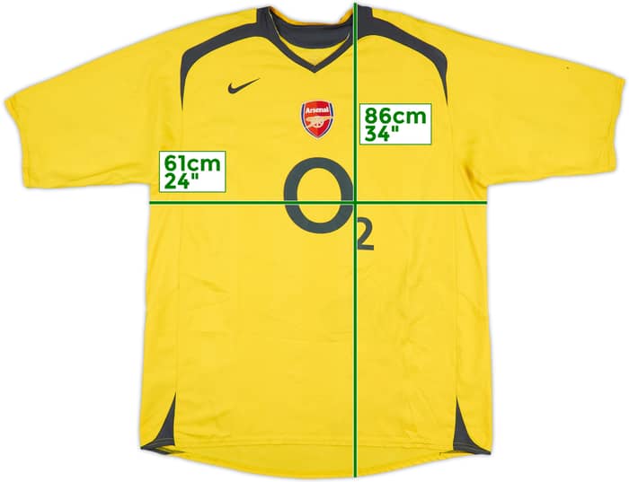 2005-06 Arsenal Away Shirt Henry #14 - 6/10 - (XXL)