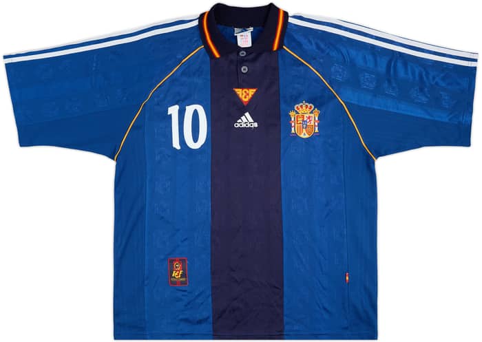 1999-00 Spain Away Shirt Raul #10 - 7/10 - (L)