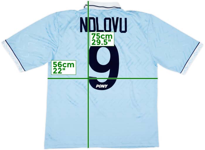1994-96 Coventry Home Shirt Ndlovu #9 - 7/10 - (L)