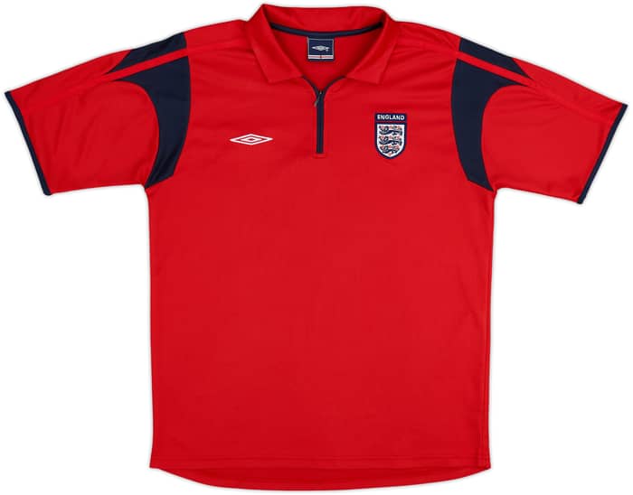 2006-07 England Umbro 1/4 Zip Polo Shirt - 9/10 - (M)