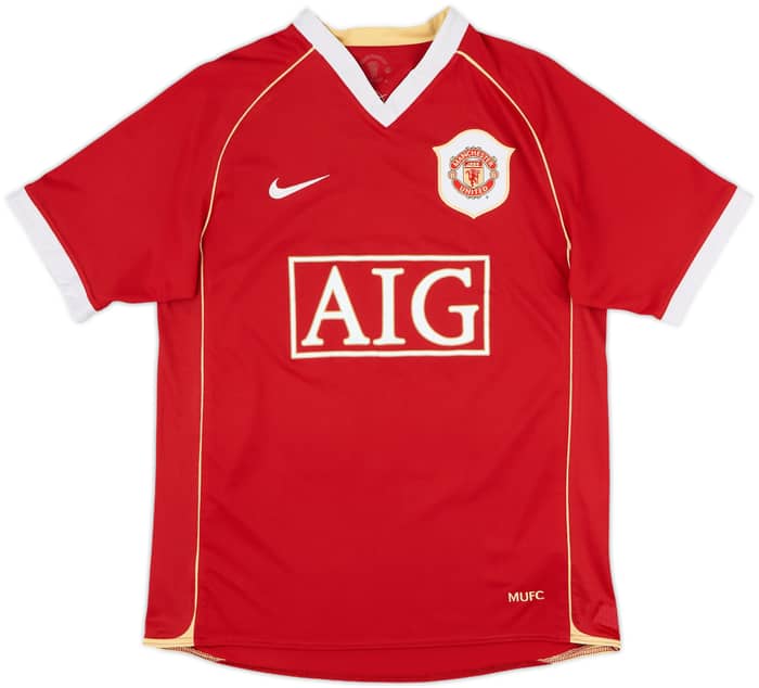 2006-07 Manchester United Home Shirt Solskjaer #20 - 6/10 - (S)