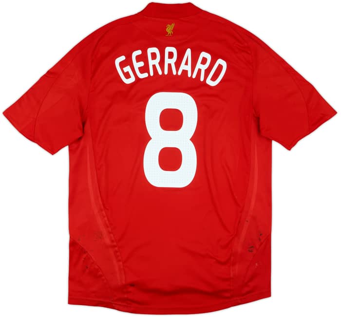 2008-10 Liverpool Home Shirt Gerrard #8 - 5/10 - (L)
