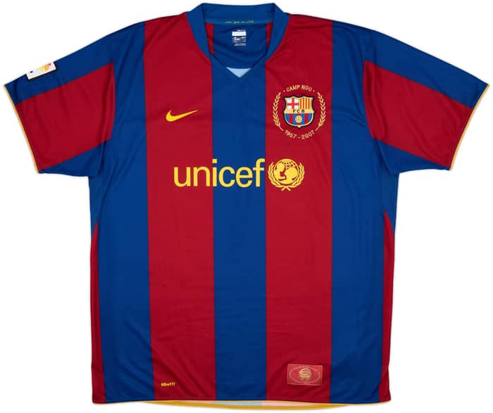 2008-09 Barcelona Home Shirt Toure Yaya #24 - 7/10 - (XXL)
