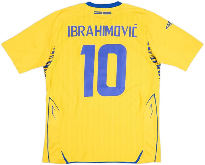 2007-09 Sweden Home Shirt Ibrahimovic #10 - 7/10 - (L)