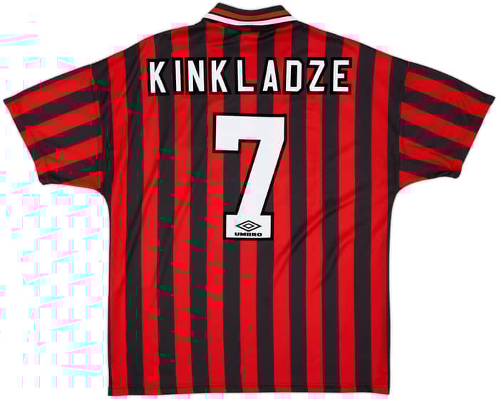 1994-96 Manchester City Away Shirt Kinkladze #7 - 9/10 - (XL)