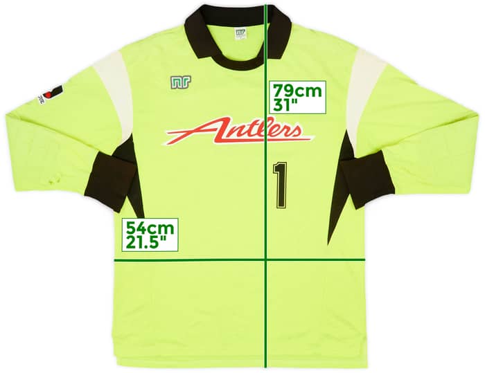1992 Kashima Antlers GK Shirt #1 - 5/10 - (M/L)